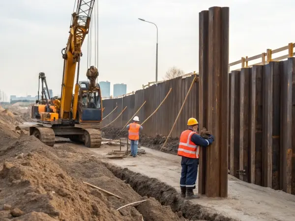sheet piling supplier, steel sheet piles, hot-rolled sheet piling, cold-formed sheet pile, shoring methods, Z-type sheet piles, construction steel supplier