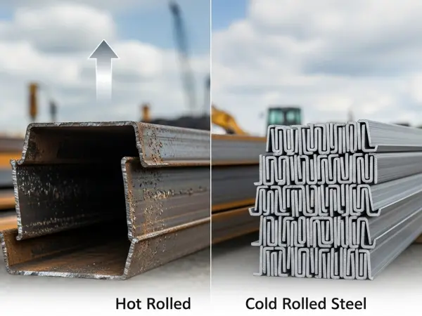 Шпунтовые сваи из горячекатаной стали, холоднокатаные шпунтовые сваи, блокировка Larssen, сравнение шпунтовых свай, морские строительные материалы, управляемость шпунтовых свай